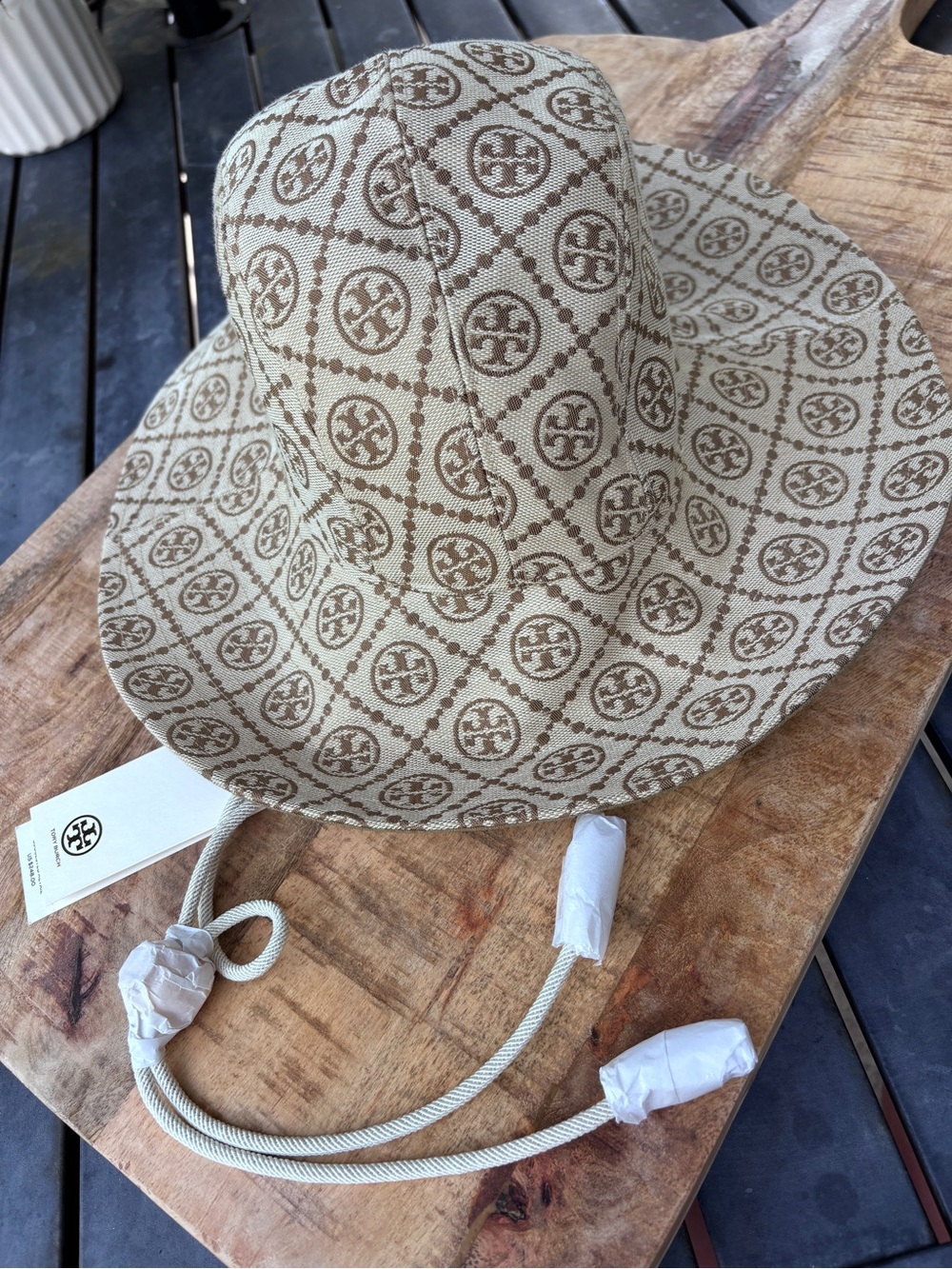 Tory Burch Hazel Monogram Bucket Hat